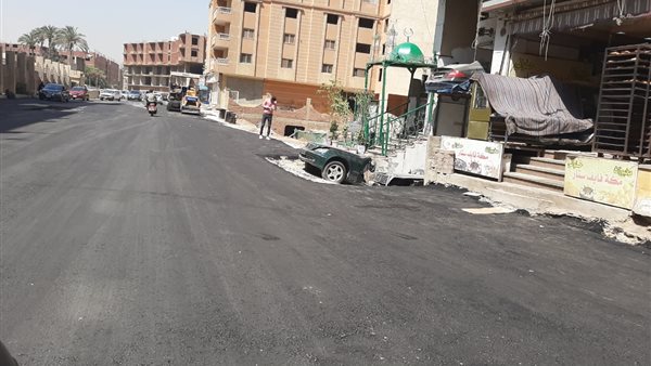 رصف الطرق فى الجيزة