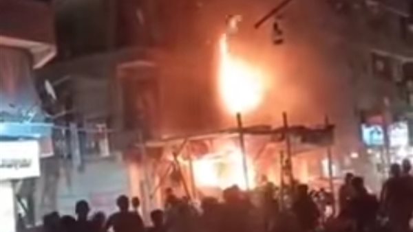 حريق بشبرا الخيمة