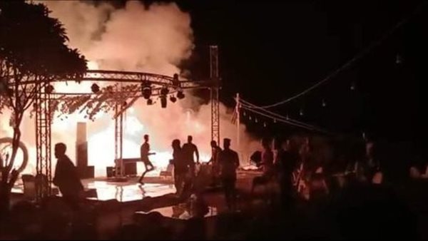 نشوب حريق داخل فيلا