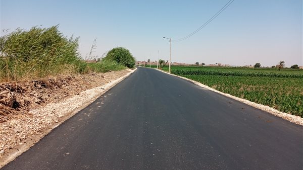 رصف الطرق بأسيوط