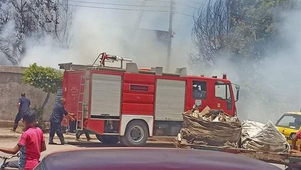 حريق داخل سور محطة