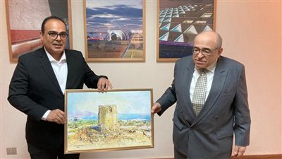 مدير مكتبة الإسكندرية يستقبل رئيس معهد الشارقة للتراث