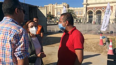 نائب محافظ الإسكندرية تتابع معدلات العمل بمشروع تطوير ميدان محطة مصر