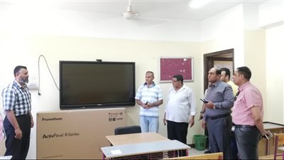 رئيس بيلا بكفر الشيخ يتابع استعدادات المدارس للثانوية العامة (صور)