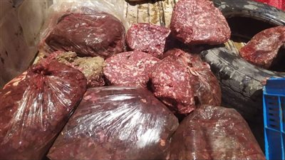 ضبط لحوم ودواجن فاسدة في حملة بالفيوم (صور)