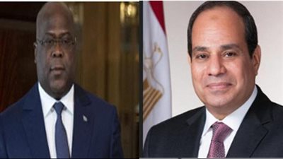 السيسى يبحث هاتفيًا مع رئيس الكونغو الديمقراطية مستجدات قضية سد النهضة