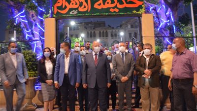 محافظ القاهرة يفتتح حديقتي البازليك والأهرام بمصر الجديدة (صور)