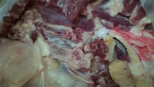 ضبط لحوم مذبوحة خارج