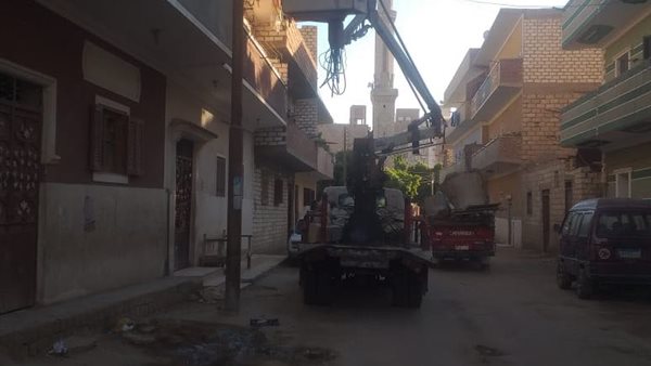 إنارة الطرق بالمنيا