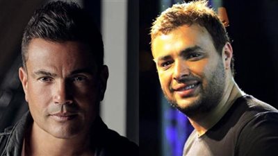 عمرو دياب يواسي رامي صبري بعد وفاة شقيقه