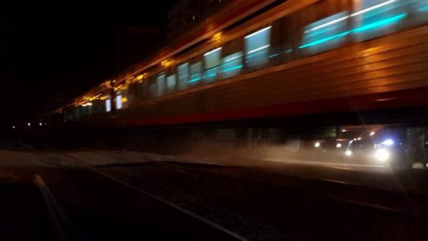 قطار يدهس حمارًا