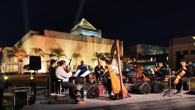  آلة الهارب الفرعونية تبهر الحاضرين بالمتحف القومي للحضارة المصرية (صور)