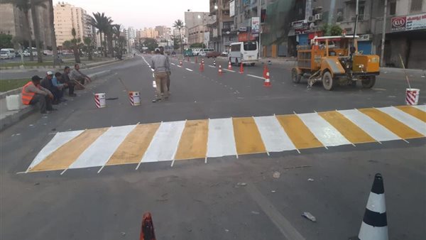 رصف شوارع الإسكندرية