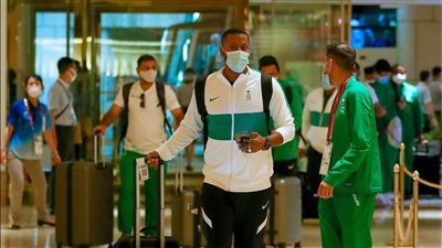 وصول المنتخب الأولمبي السعودي إلى طوكيو (صور)