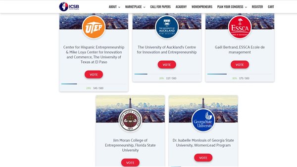 صفحة التصويت