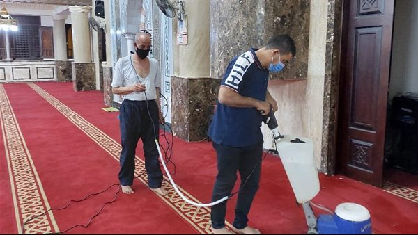تعقيم مساجد الإسكندرية