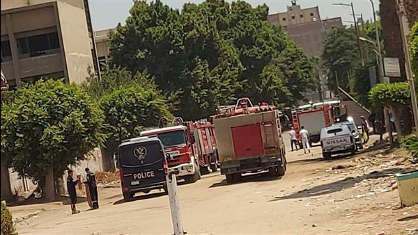 حريق في أكوام القمامة