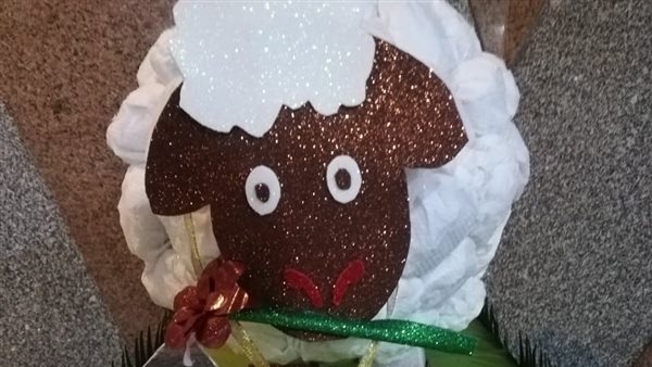 خروف العيد من مواد