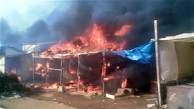 نفوق 4 رؤوس ماشية في حريق حظيرة مواشي بالإسماعيلية 