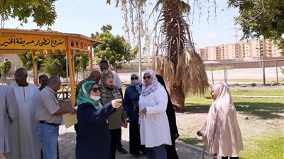 نائبة محافظ أسوان تتفقد الحدائق والمتنزهات استعدادًا للعيد