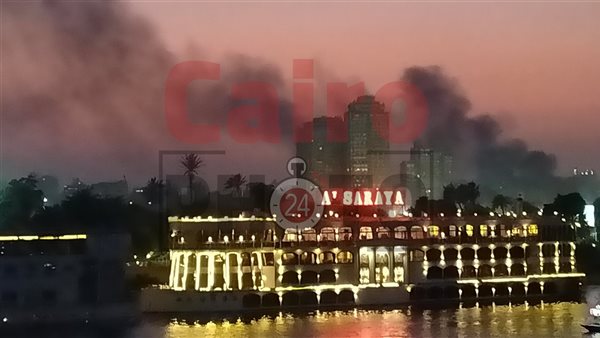 حريق مركب الزمالك