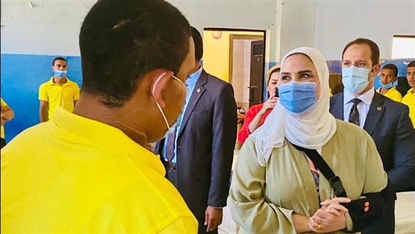 وزيرة التضامن خلال