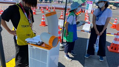 مكيفات متنقلة للبعثة الأولمبية بطوكيو لمواجهة ارتفاع درجات الحرارة