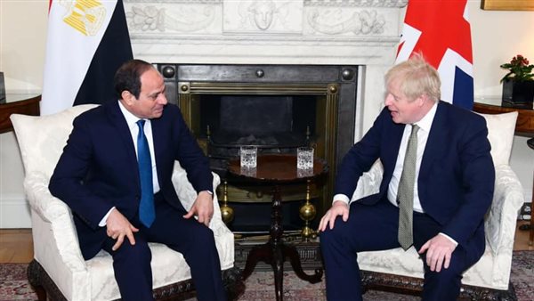 السيسي وبوريس جونسون