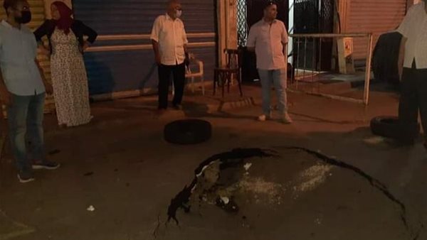 هبوط أرضي فى الإسكندرية