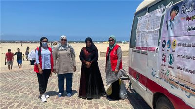 عيادة متنقلة لتقديم الخدمات الصحية للمصطافين بـ 