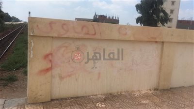 إزالة عبارات خادشة للحياء من سور محطة سكة حديد بالغربية.. ومصدر يوضح عقوبة التعدي على المنشأة