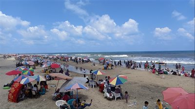 محافظة كفر الشيخ ترصد إقبال على الحدائق والمتنزهات ومصيف بلطيم رابع أيام العيد