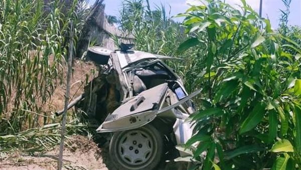 انقلاب سيارة في الزراعات