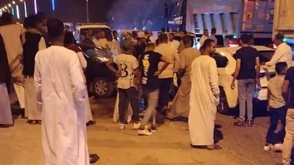 حادث تصادم سيارتين