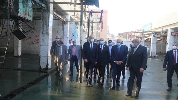 محافظ الجيزة بالمجزر