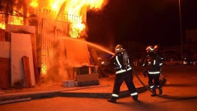 السيطرة على حريق في منفذ بيع السلع المعمرة ببورسعيد