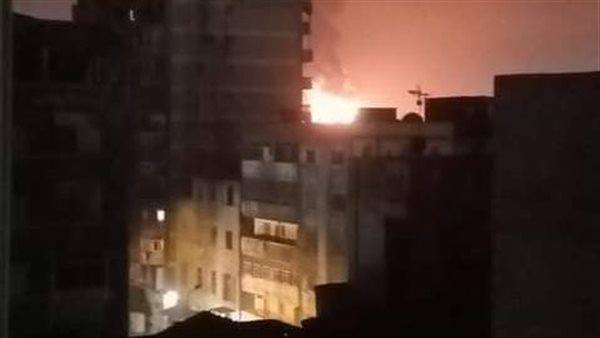 حريق بميناء الإسكندرية