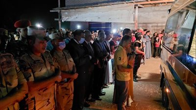 أهالي البحيرة يشيعون جثمان شهيد الواجب رقيب محمد الشامي (صور)