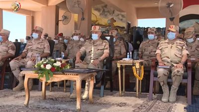 رئيس أركان حرب القوات المسلحة يشهد إجراءات تفتيش الحرب لإحدى وحدات المنطقة الجنوبية 