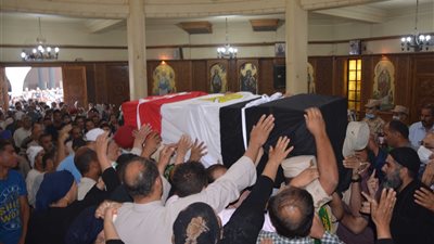 تشييع جثامين شهداء الوطن من أبناء المنيا