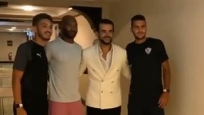 شيكابالا يلتقي سامو زين خلال معسكر برج العرب (فيديو)
