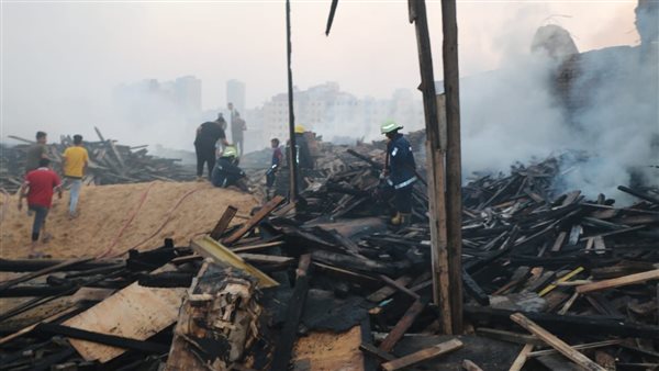 آثار الحريق