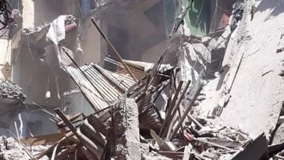 لجنة هندسية لتحديد أسباب انهيار منزل بحي اللبان بالإسكندرية 