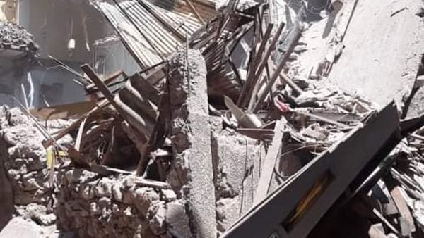 انهيار عقار فى الإسكندرية