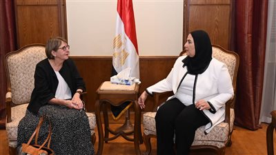 وزيرة التضامن الاجتماعي تستقبل سفيرة فنلندا بالقاهرة بمناسبة انتهاء فترة عملها
