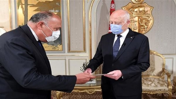 سامح شكري مع قيس