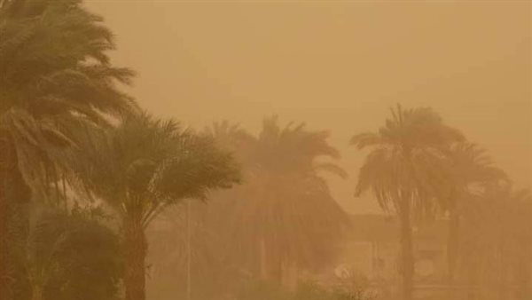 عاصفة ترابية بأسوان