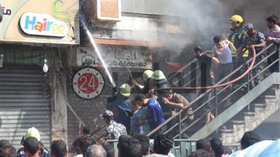 شاهد آثار تدمير حريق الموسكي للمحلات التجارية (صور وفيديو)