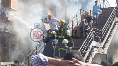 شهود عيان: ماس كهربائي وراء حريق الموسكي (فيديو وصور)