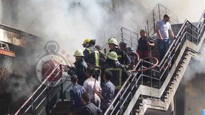 حريق هائل في الموسكي